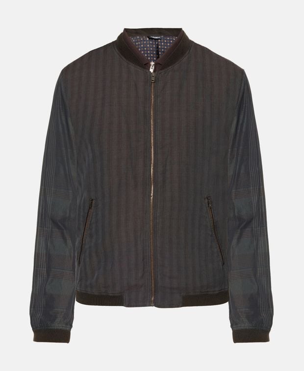 Dolce & Gabbana Linen-blend bomber jacket