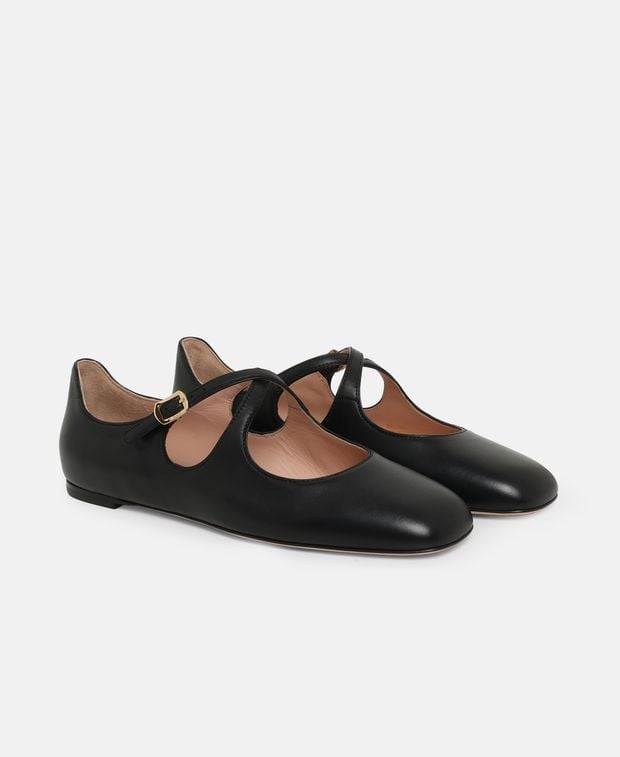 Bally Ballerina flat with straps Beliska