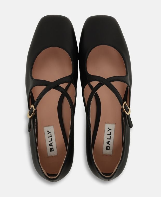 Bally Ballerina flat with straps Beliska