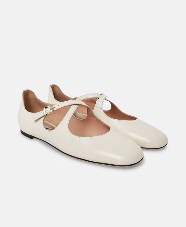 Bally Ballerina flat with straps Beliska