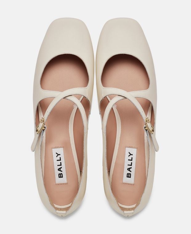 Bally Ballerina flat with straps Beliska