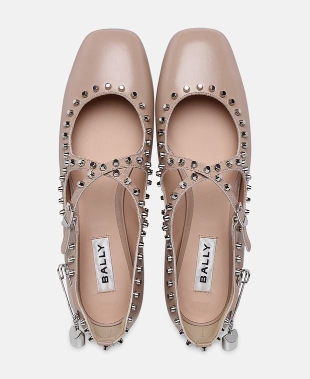 Bally Ballerina flat with straps Beliska