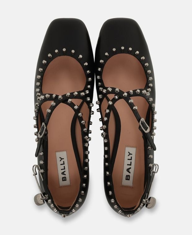 Bally Ballerina flat with straps Beliska