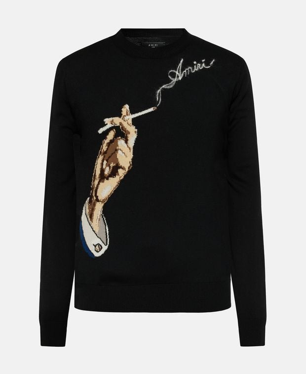 Amiri Wool pullover Smoke