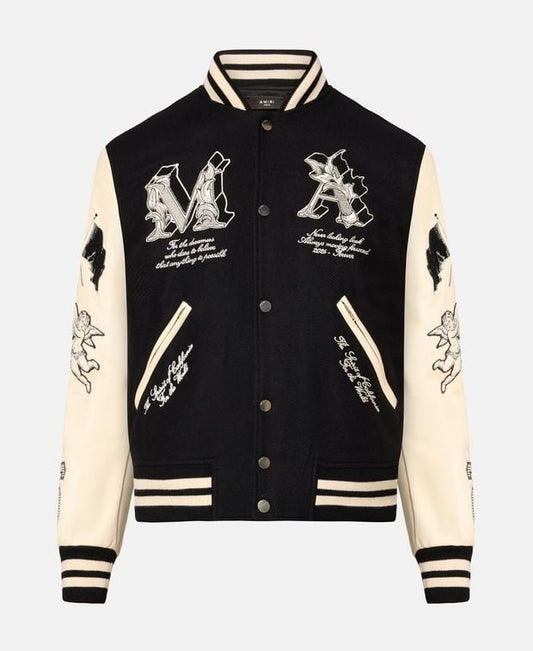 Amiri Wool-blend varsity jacket Angel Varsity