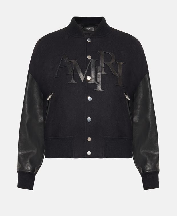 Amiri Varsity jacket staggered