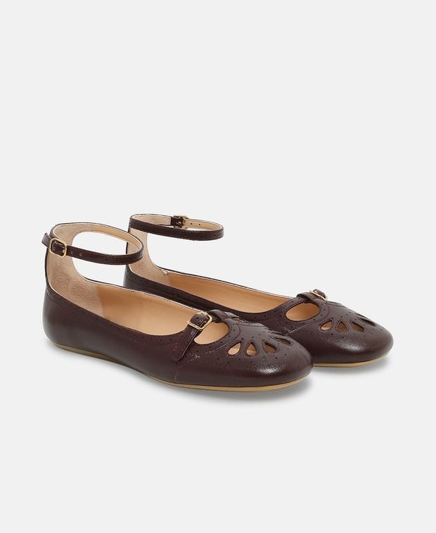 Chloé Ballerina flat with straps Misty