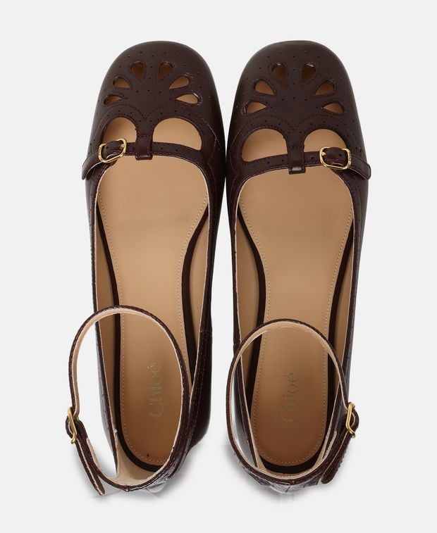 Chloé Ballerina flat with straps Misty