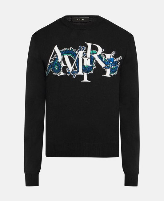 Amiri Wool pullover Lny Dragon