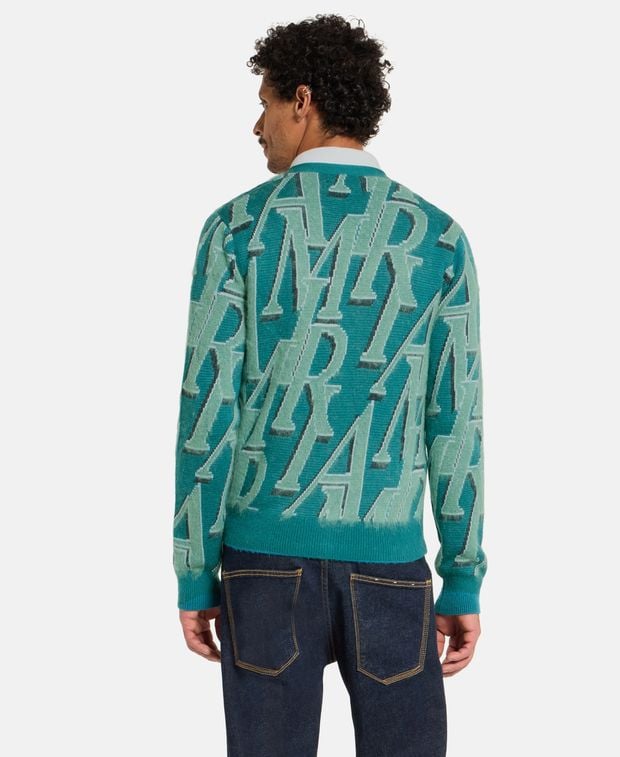 Amiri Wool-blend cardigan Repeat