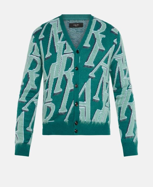 Amiri Wool-blend cardigan Repeat