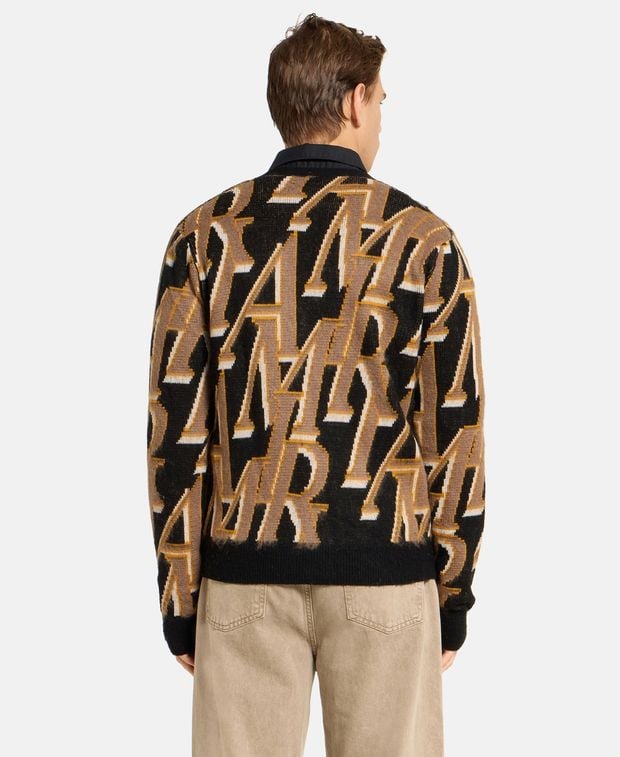 Amiri Wool-blend cardigan Repeat