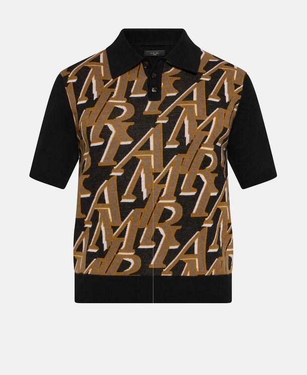 Amiri Knitted polo shirt