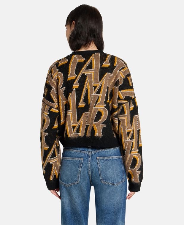 Amiri Wool-blend cardigan Repeat