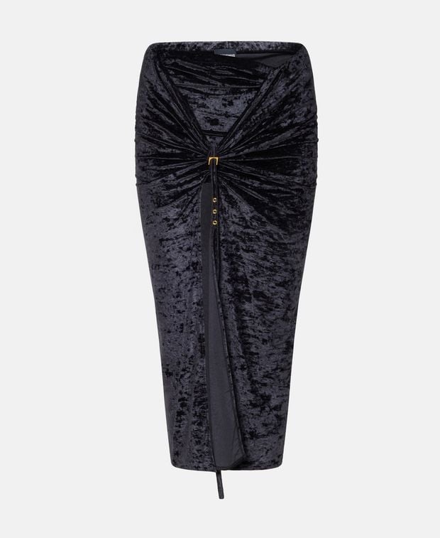 Jacquemus Velvet skirt Pareo Croissant
