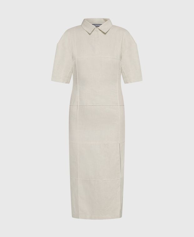 Jacquemus Linen-blend dress Robe Carro