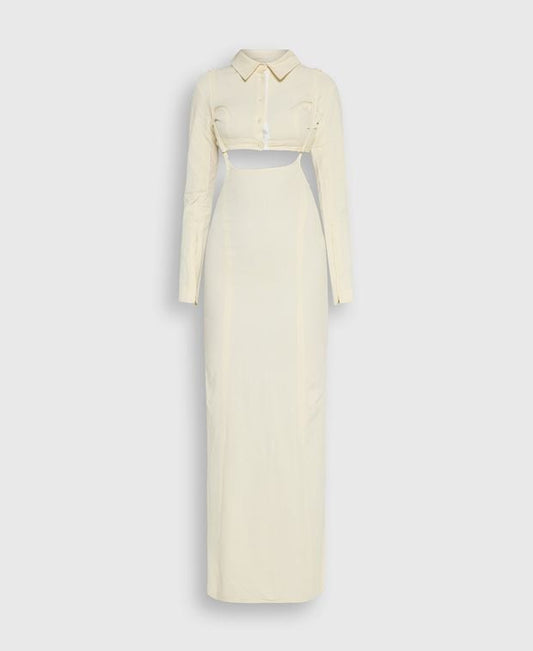 Jacquemus Linen-blend dress Draio