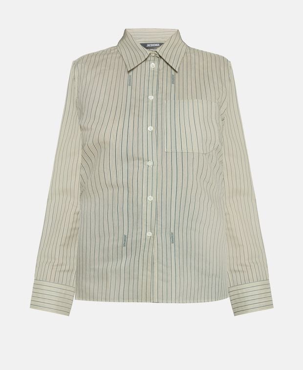 Jacquemus Silk-blend shirt blouse La Chemise De