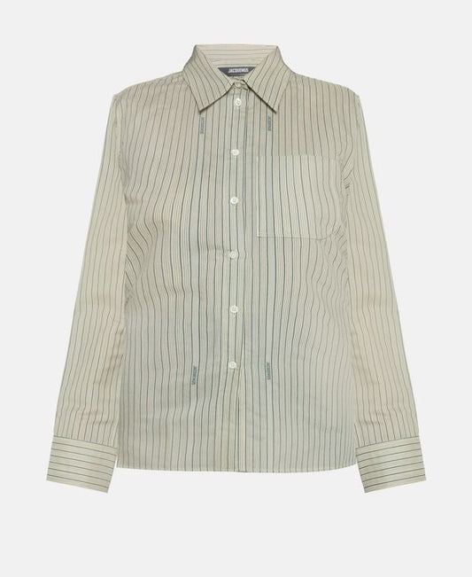 Jacquemus Silk-blend shirt blouse La Chemise De