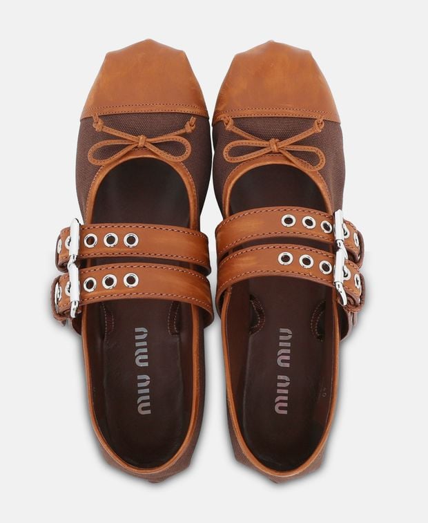 Miu Miu Ballerina flat with straps