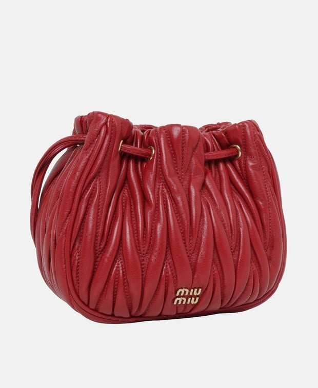 Miu Miu Leather bucketbag Matelassé