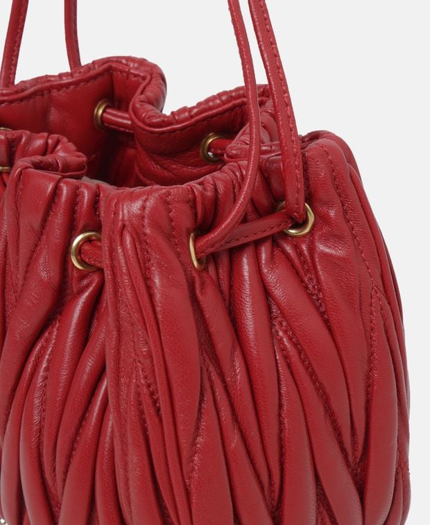 Miu Miu Leather bucketbag Matelassé