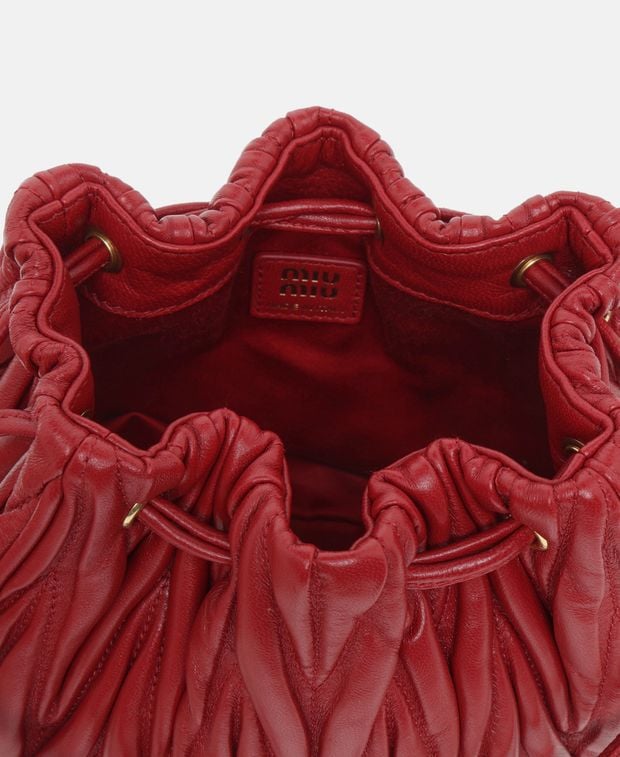 Miu Miu Leather bucketbag Matelassé