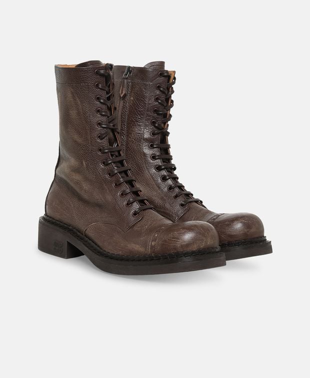 Miu Miu Lace-up ankle boot