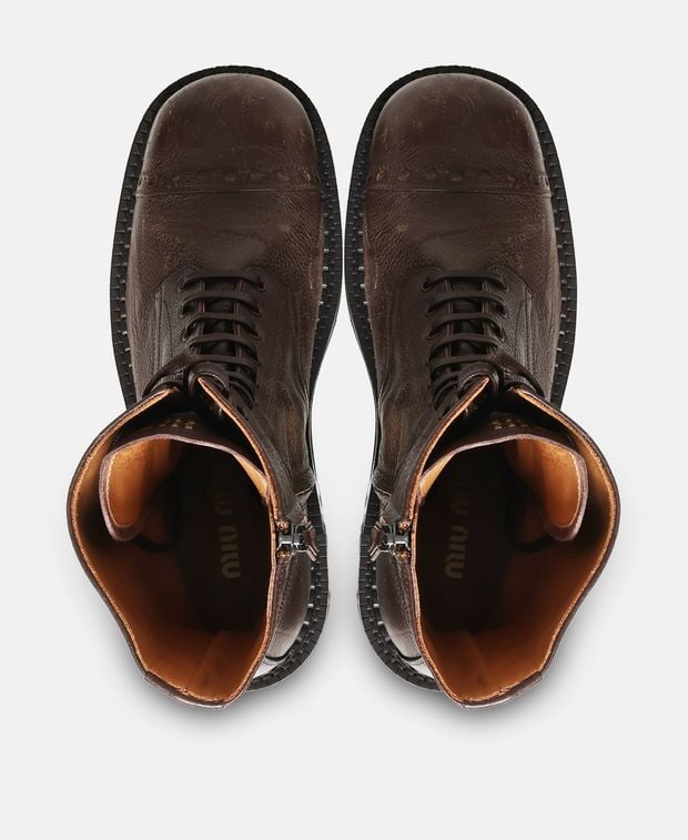 Miu Miu Lace-up ankle boot