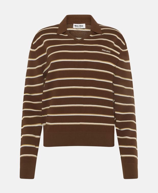 Miu Miu Long-sleeved polo shirt
