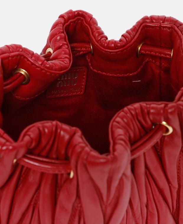 Miu Miu Leather bucketbag Matelasse