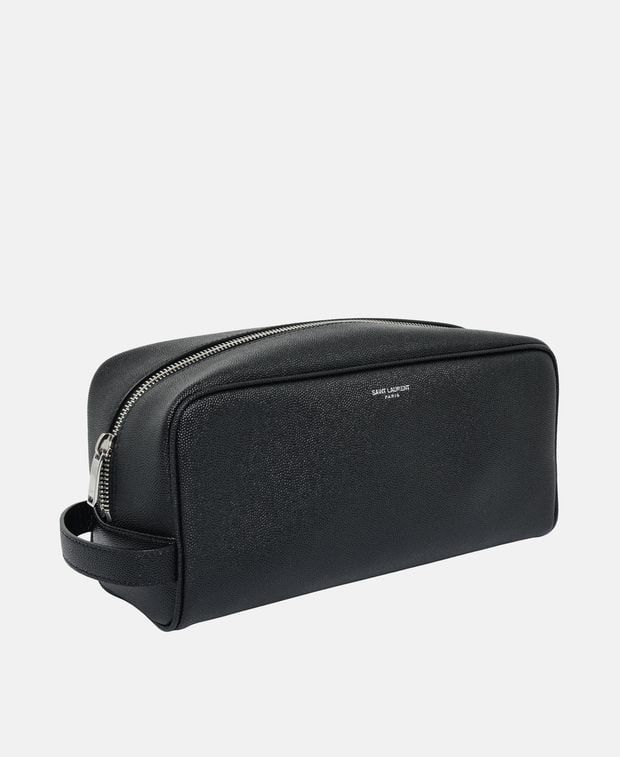 Saint Laurent Leather wash bag