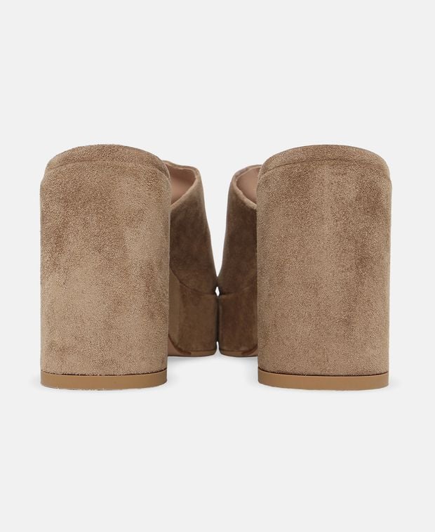 Gianvito Rossi Platform mules Velour