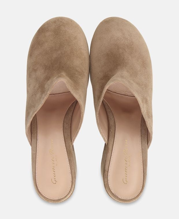 Gianvito Rossi Platform mules Velour
