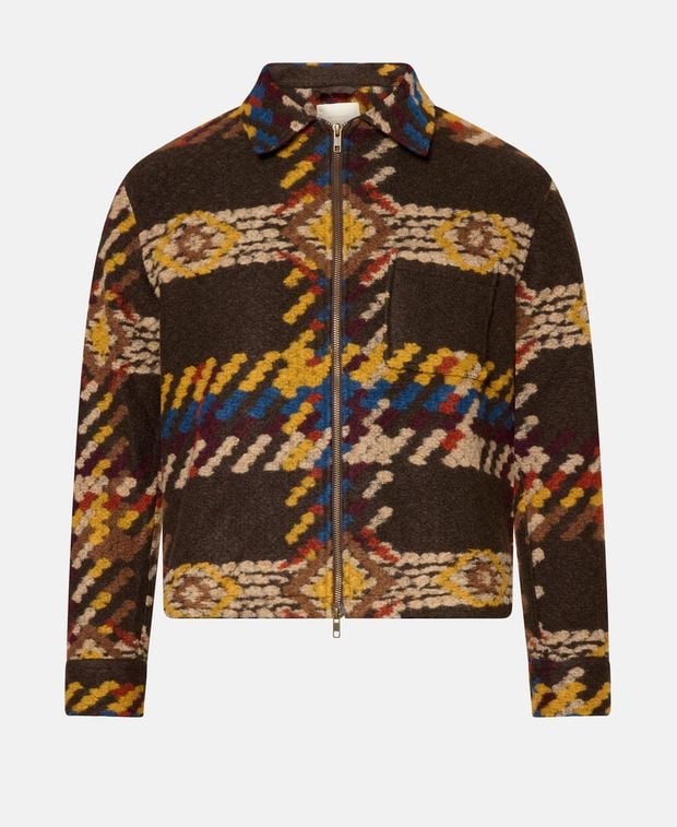 Aimé Leon Dore Wool-blend overshirt Blanket Overshirt
