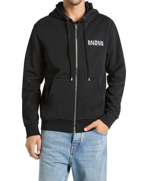 Balmain Hooded sweat jacket