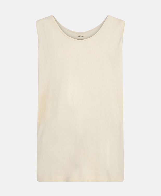 Khaite Knitted silk top Longo