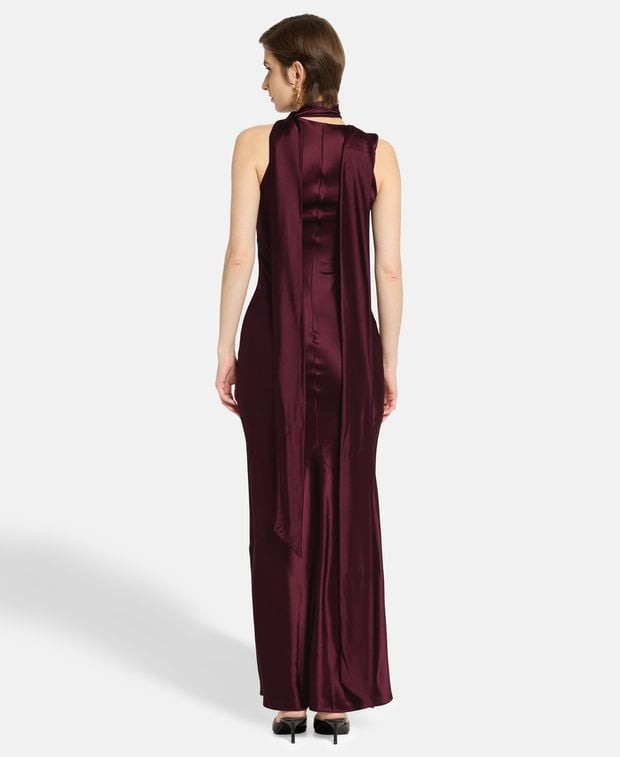 Galvan Satin dress Delphinus