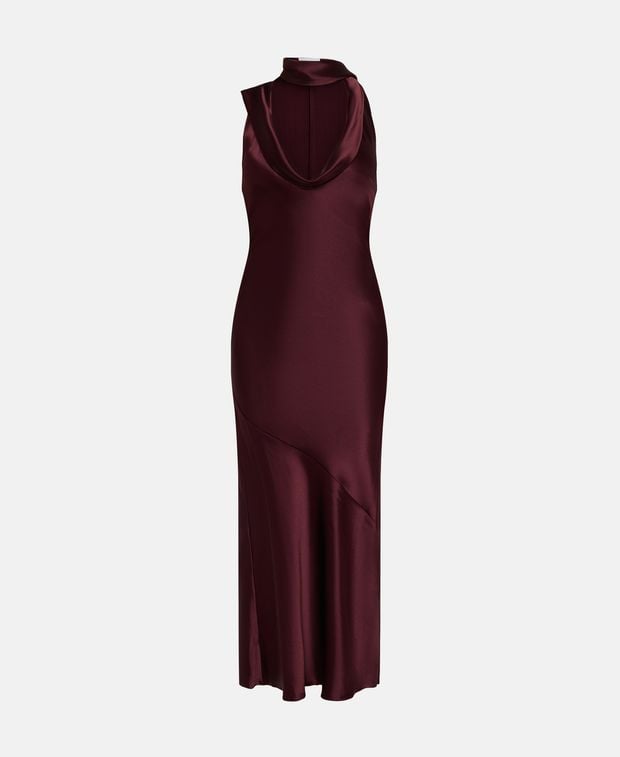 Galvan Satin dress Delphinus