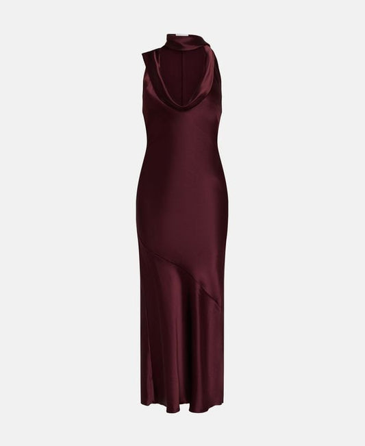 Galvan Satin dress Delphinus