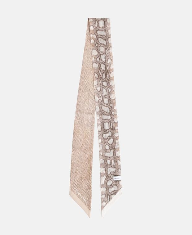 Salvatore Ferragamo Silk tie scarf MB Python