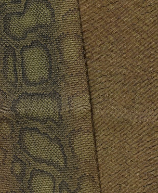 Salvatore Ferragamo Silk tie scarf MB Python