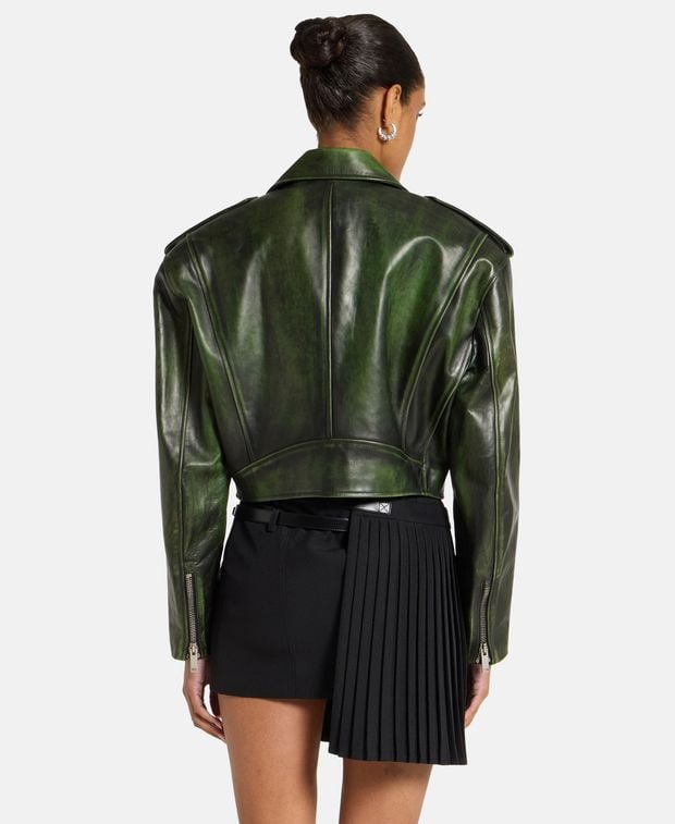 Halfboy Leather jacket Chiodo