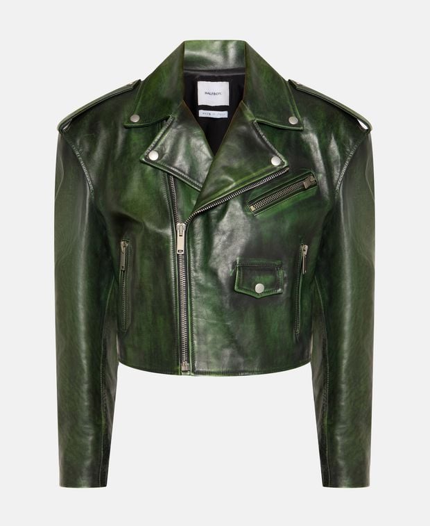 Halfboy Leather jacket Chiodo