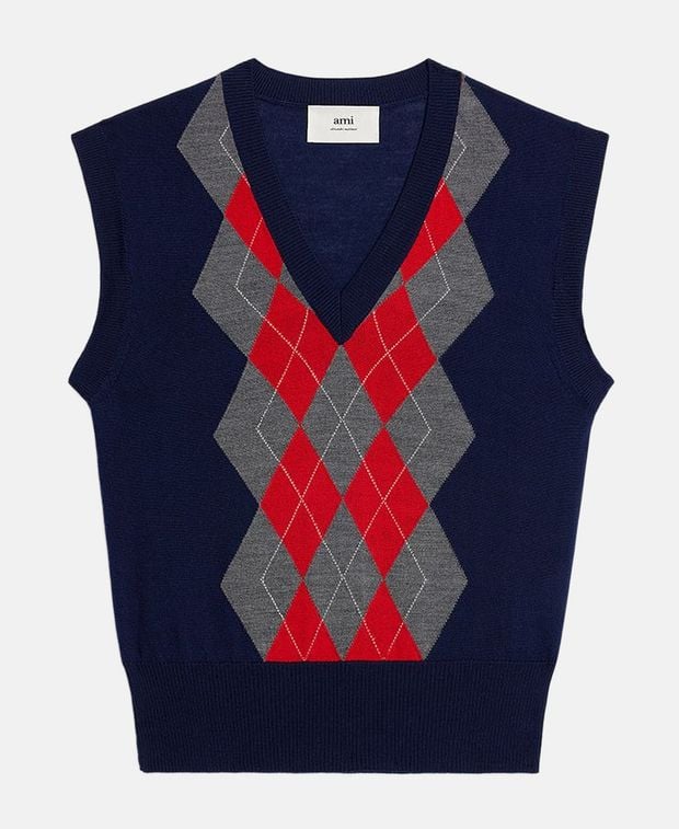 Ami Paris Wool sleeveless pullover