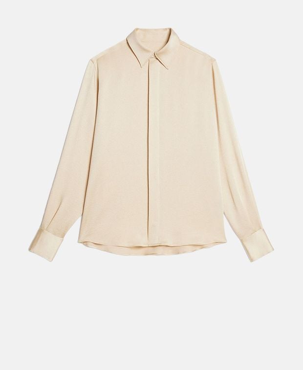 Ami Paris Silk-blend blouse