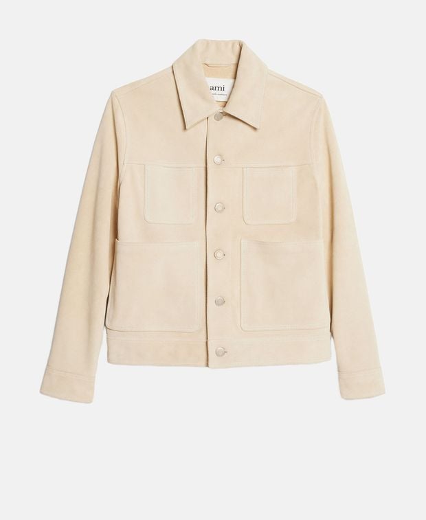 Ami Paris Leather shacket