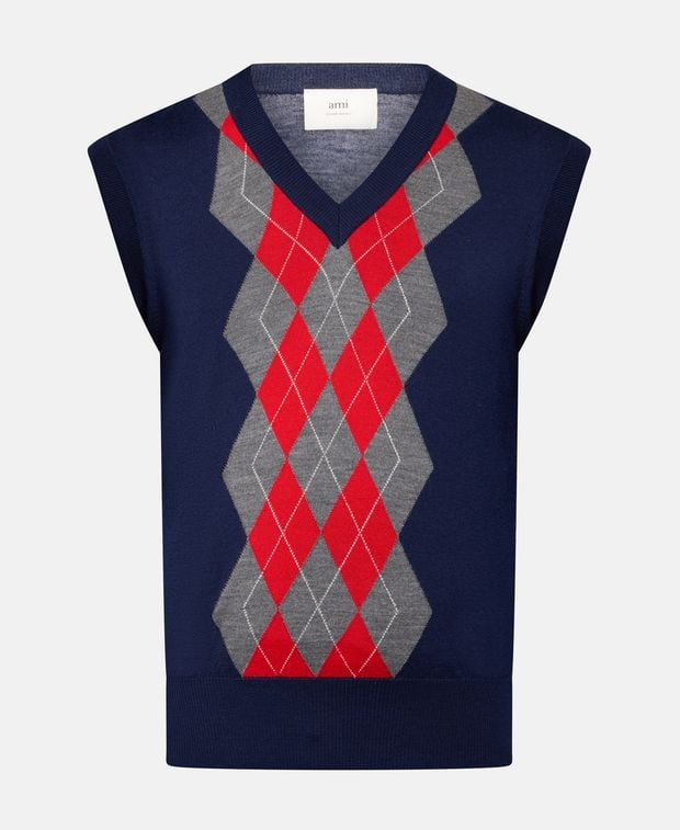 Ami Paris Wool sleeveless pullover