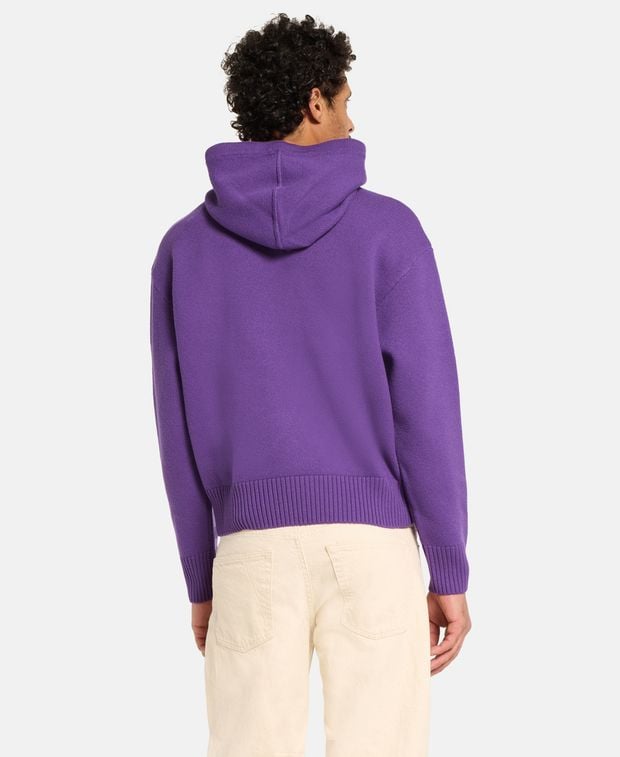 Ami Paris Wool hooded pullover