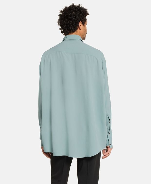 Ami Paris Silk-blend shirt
